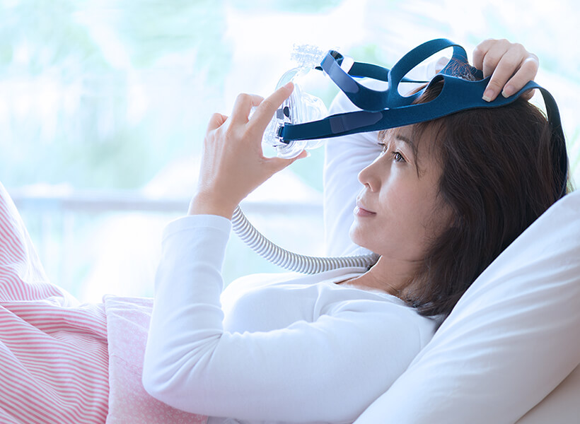 CPAP療法による いびきや無呼吸の改善